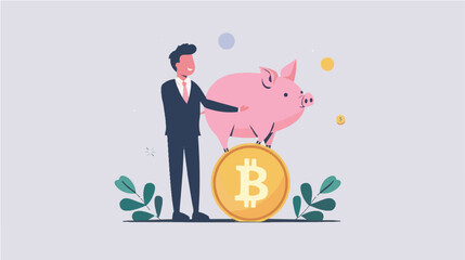 Financial Growth and Wealth Management Illustration