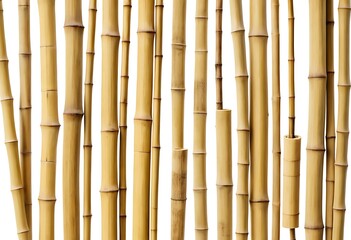 Naklejka premium Green Bamboo isolated on white background