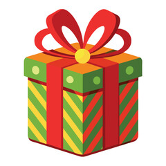Birthday gift box Christmas event vector design