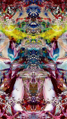 Abstract art background . Hand painting artwork on canvas .