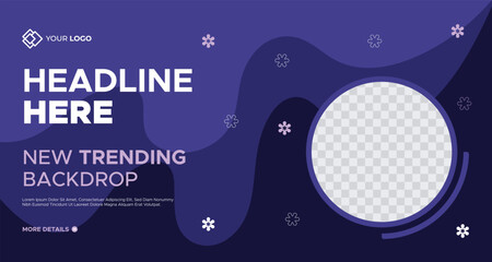 New Trend Business Presentation Slides Background Template. Geometrical Shape Corporate Business Web Banner. Innovative Layouts and Creative Backdrop for Header, Slides, Flyer, Invitation Cover