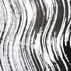 手描きの曲線、墨で描いた模様、墨で描いた波形、筆で描いた波形の線、波線の模様、波線の縞模様