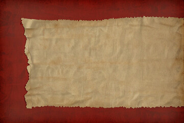 Fototapeta premium old vintage red scratch torn paper
