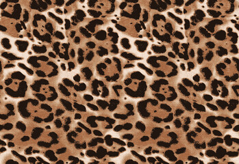 Leopard skin pattern, animal leather seamless design