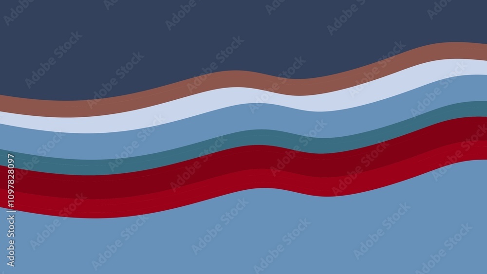 Poster abstract wave design with colorful curves, modern technology, and creative motion on a transparent b