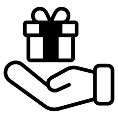 birthday icons glyph