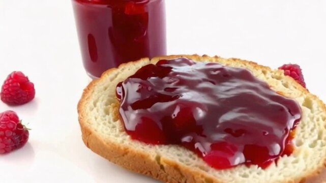  raspberry jam and bread