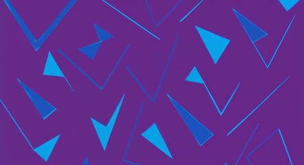 Blue Parallelogram pattern hand drawn design on Black background illustration