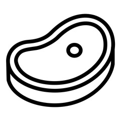 Meat icon. Vector line icon	