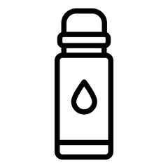 Water bottle icon. Vector line icon	