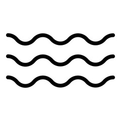 River icon. Vector line icon	