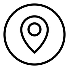 Location icon. Vector line icon	