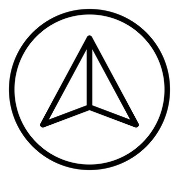 recommend clip art: Navigation icon. Vector line icon	