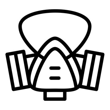 recommend clip art: Gas mask icon. Vector line icon	