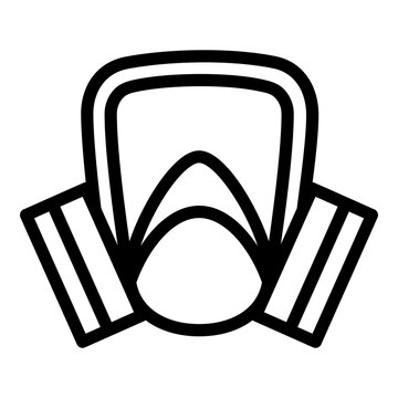 recommend clip art: Gas mask icon. Vector line icon	