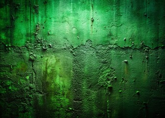 Fototapeta premium Dark Grungy Green Texture of Cement Concrete Wall with Abstract Background for Urban and Industrial Aesthetic Use in Design and Art Projects