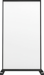 Blank display board on a sturdy frame