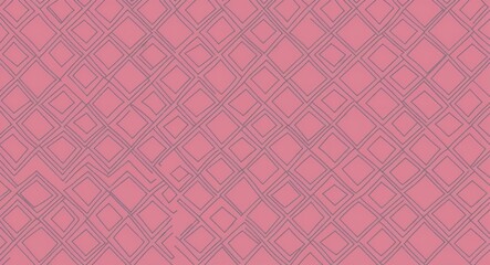 Fototapeta premium Gray Diamond pattern hand drawn design on Pink background illustration
