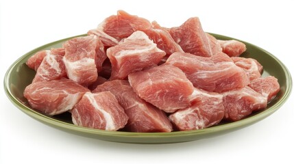 Fresh Raw Tuna Sashimi on Elegant Plate