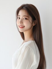 Beauty portraits of beautiful young Asian woman