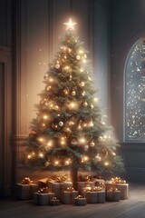 Christmas wallpaper, Christmas background, Christmas tree, Christmas photo, luxury Christmas