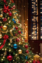 Christmas wallpaper, Christmas background, Christmas tree, Christmas photo, luxury Christmas