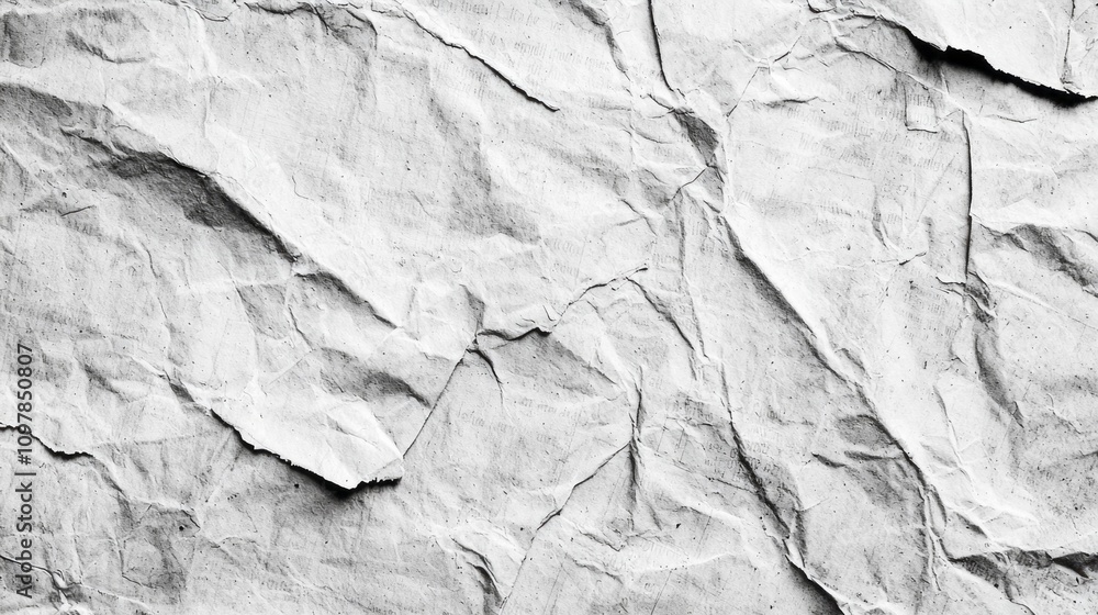 Poster a white paper with a rough texture and a few holes