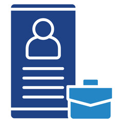 Applicant dual tone color icon, use for UI, UX, app and web development, digital or print. for industry, education, business, financial, Human Resources theme.