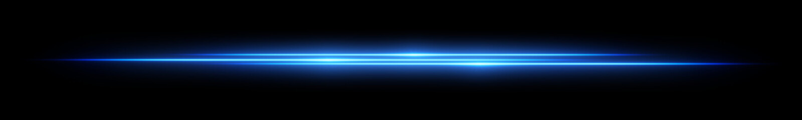 Blue light flare - flash light streak ray
