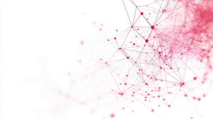 Abstract Neural Network Diagram on White Background