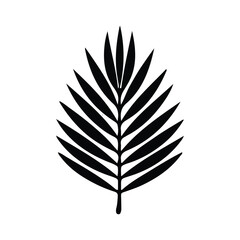Fototapeta premium Leaf Vector Icon – Minimal Nature Symbol, Botanical Clipart & Green Design Elements.
