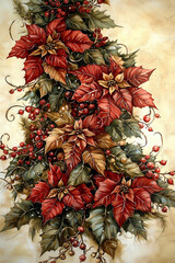 Obraz premium christmas tree with ribbon