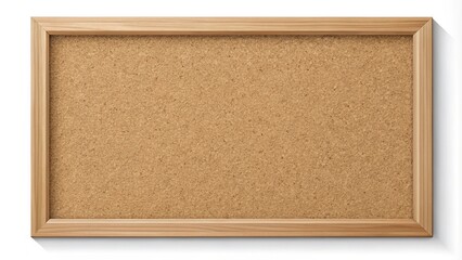 Fototapeta premium cork board with wooden frame isolated on white or transparent PNG 