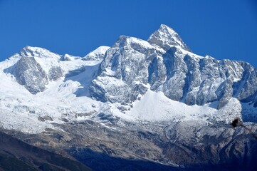 Naklejka premium snow covered mountains Nepal Himalayas
