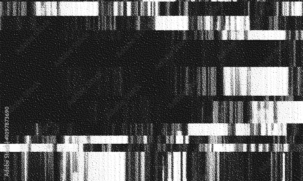 Poster glitch background. vhs grunge texture with noise effect and pixelation. analog video digital errors.