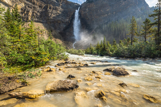 Takakkaw Falls of Yoho National Park in Canada.