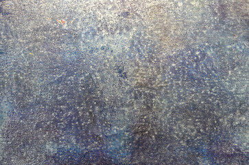 dirty art background of gray stains on blue