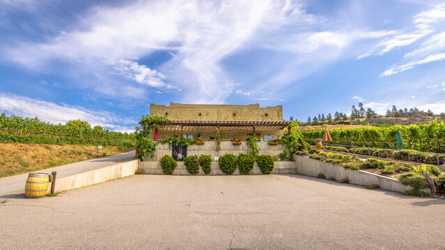 Winery in Naramata, British Columbia, Canada. Naramata is near Penticton in the Okanagan Valley.