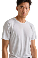 Obraz premium a man wearing a white t - shirt and black pants