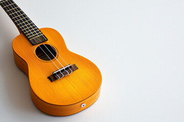 Fototapeta premium acoustic guitar on white background