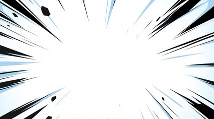Dynamic comic background mock up with explosive lines and vibrant energy in bright colors. Generative AI