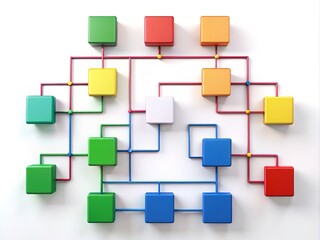 Decision Tree Flowchart Animation - AI Art - Rule of Thirds