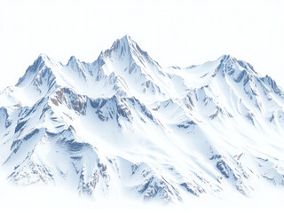 Obraz premium A scenic illustration depicting a majestic mountain range under a clear blue sky.