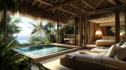 Tropical Villa with Private Pool and Ocean View