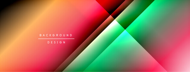 Dynamic shadow lines with gradient colors geometric background