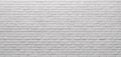 Fototapeta premium Simple White Brick Wall Banner Background