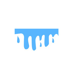 dripping blue liquid