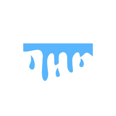 dripping blue liquid