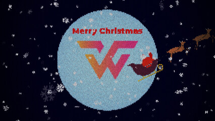 Knit Sweater Santa Over Moon Snow Logo Reveal 87 1:1 16:9 9:16