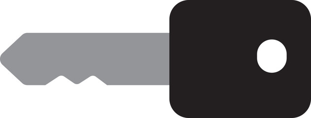 Obraz premium Simple Key Icon Illustration, Key Symbol